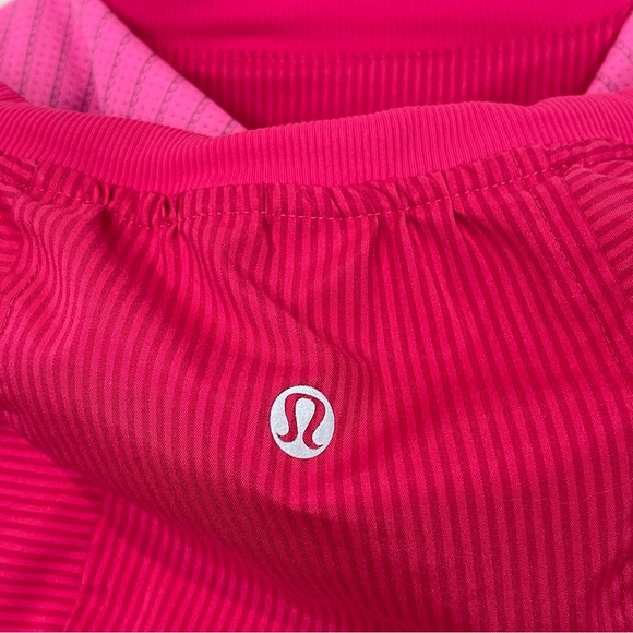 Lululemon Run Track and Field Jacket Fruity Tootie Pink Stripe Size 4 - Picture 3 of 12